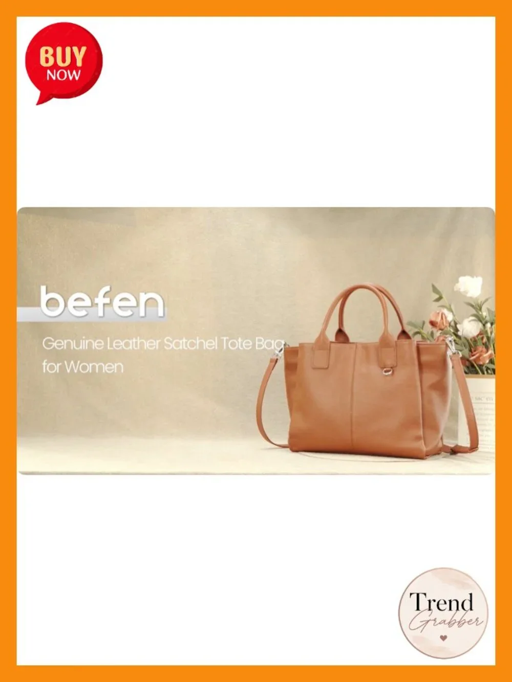 Genuine Leather Designer Satchel Tote for Women, Triple Pocket, Top-handle